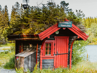 Norweski domek, hytte, hytta, cottage house  © Dreamnordno