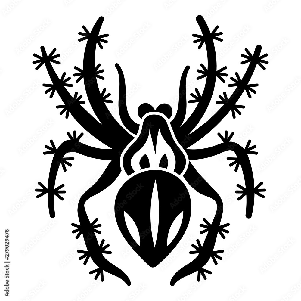 Poster nature spider icon. simple illustration of nature spider vector icon for web design isolated on whit