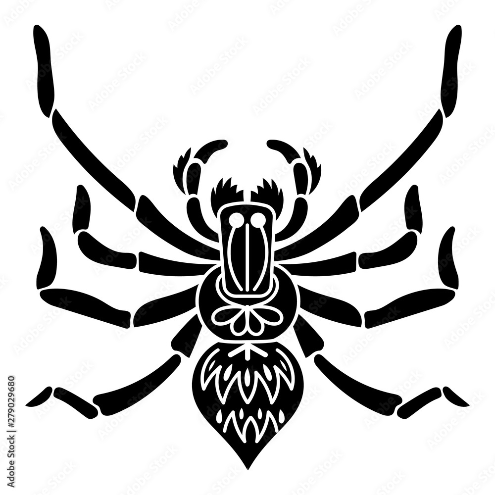 Aufkleber dragonfly spider icon. simple illustration of dragonfly spider vector icon for web design isolated o