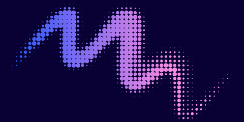 Gradient  futuristic pattern.