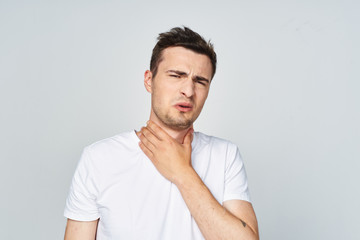 Fototapeta premium portrait of young man isolated on white background