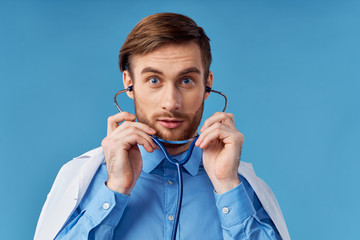 young man with headset