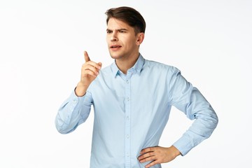 young man pointing at you