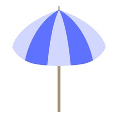 Grey blue umbrella icon. Isometric of grey blue umbrella vector icon for web design isolated on white background