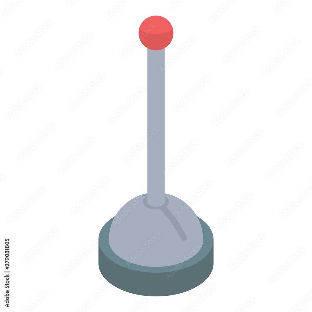 Poster assembly line handle icon. isometric of assembly line handle vector icon for web design isolated on 