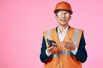 construction worker with clipboard