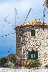 Old windmill in Skinari Cape