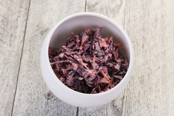 Cole slaw salad with cabbage