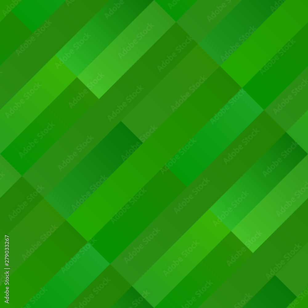 Poster Seamless geometrical stripe pattern background - abstract vector graphic design from diagonal rectangles