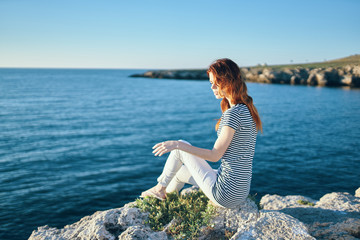 young woman on the beach