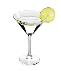 Martini Drink With Lemon Decor