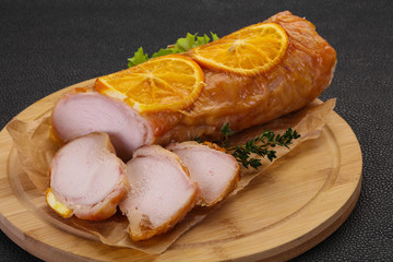 Chicken roll with orange