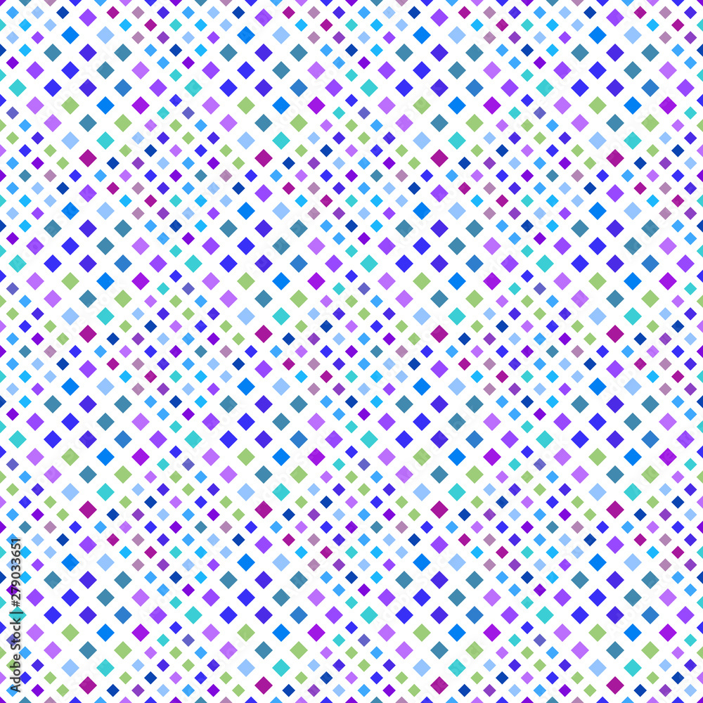 Aufkleber seamless geometrical square pattern background design - multicolored vector illustration