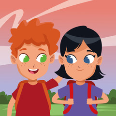 adorable cute children childhood cartoon