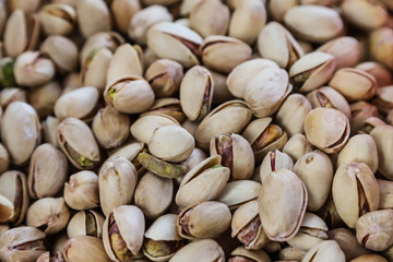 Background of pistachio nuts