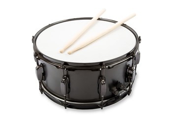 Black Drum and Wooden Drum Stick