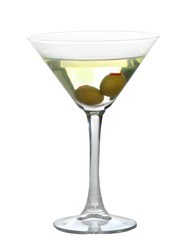 Martini Drink With Olives