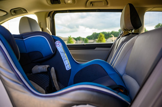 rear facing car seat in van