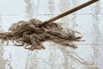 ears of wheat on wooden background