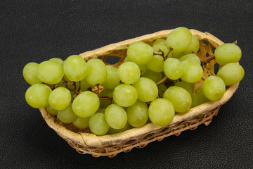 Sweet ripe Green grape branch