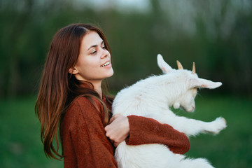 girl with her dog