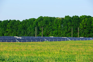 Solar station with solar panels