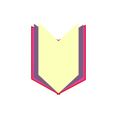 open book, education, vector logo library