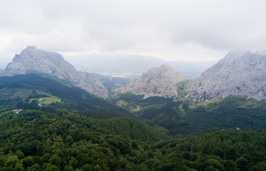Obraz premium Mountains from the drone