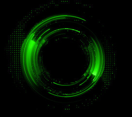 Vivid abstract background. Beautiful design of rotation frame.  .Mystical portal. Bright sphere lens. Rotating lines. Glow ring. .Magic neon ball. Led blurred swirl. Spiral glint lines.