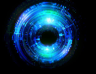 Vivid abstract background. Beautiful design of rotation frame.  .Mystical portal. Bright sphere lens. Rotating lines. Glow ring. .Magic neon ball. Led blurred swirl. Spiral glint lines.