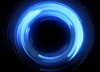 Vivid abstract background. Beautiful design of rotation frame.  .Mystical portal. Bright sphere lens. Rotating lines. Glow ring. .Magic neon ball. Led blurred swirl. Spiral glint lines.