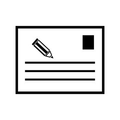 note pad or memo thumbnail application in LC monitor PC computer vector illustration and icon