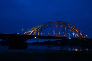 The Waalbridge Nijmegen during Night