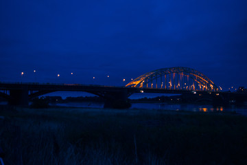 The Waalbridge Nijmegen during Night