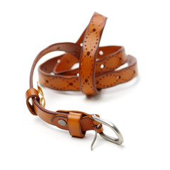 Leather Belt on white background