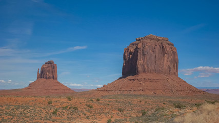 close view of merrick butte at monument valley
