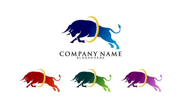 Bull set template logo