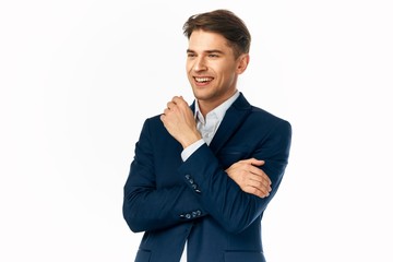 portrait of a businessman isolated on white