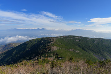 Obraz premium 蓼科山から見た浅間山