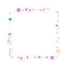 Social media marketing, Communication concept.