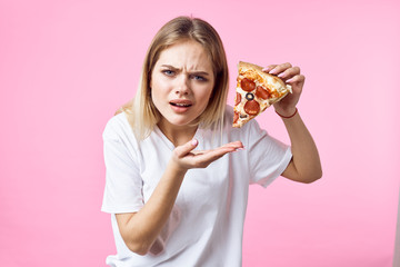 young woman with cake