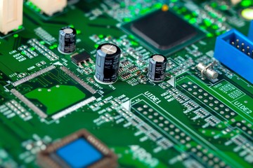 Obraz premium Motherboard Close-up