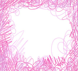 Fototapeta na wymiar Colored tangled pattern. Abstract chaotic texture. Sketchy background with lines and waves. Art creation