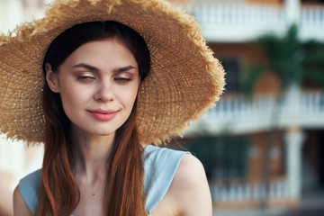 portrait of young woman in hat