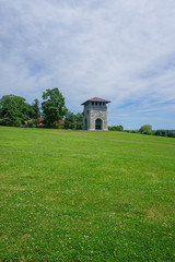 Newburgh, New York: The restored Tower of Victory at Washington's Headquarters National Historic Landmark.