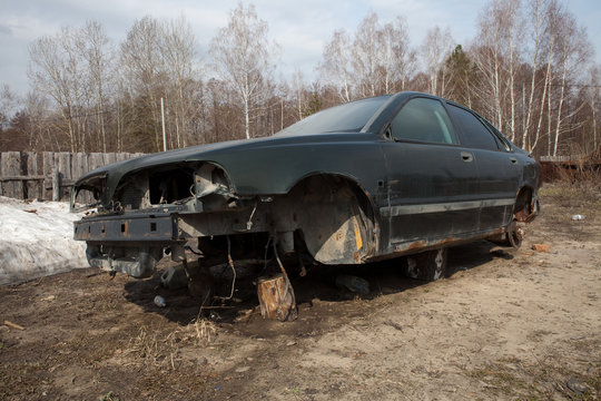 The car is awaiting repair.