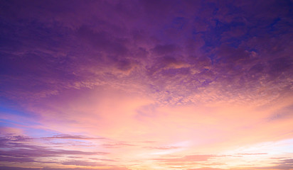 Sunset sky background.