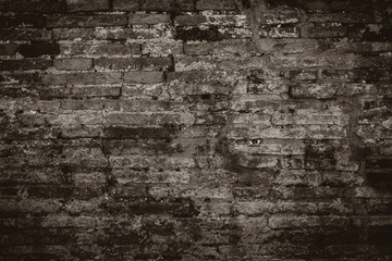 Old red brick wall texture