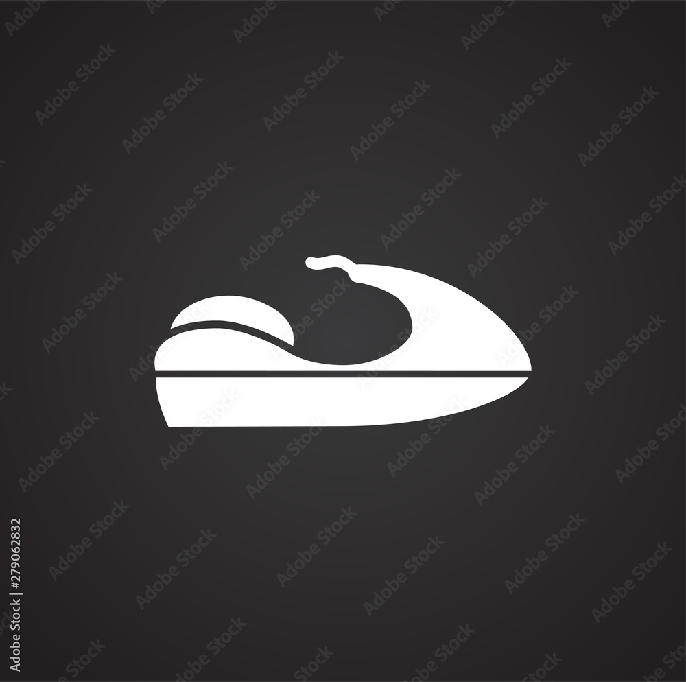 Poster moto related icon on background for graphic and web design. simple illustration. internet concept sy
