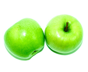 Helen apple on white background